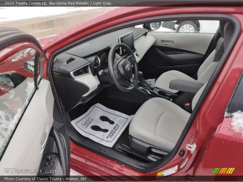 Barcelona Red Metallic / Light Gray 2020 Toyota Corolla LE