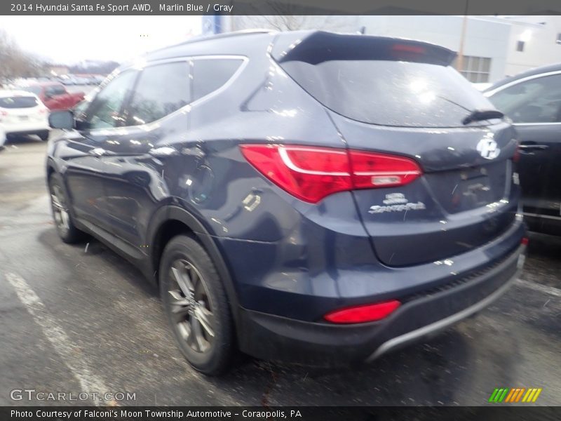 Marlin Blue / Gray 2014 Hyundai Santa Fe Sport AWD