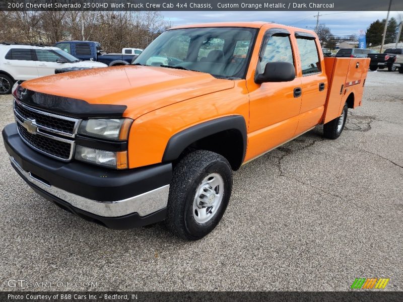  2006 Silverado 2500HD Work Truck Crew Cab 4x4 Chassis Custom Orange Metallic