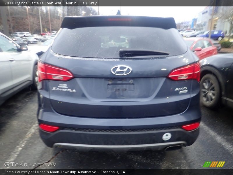 Marlin Blue / Gray 2014 Hyundai Santa Fe Sport AWD