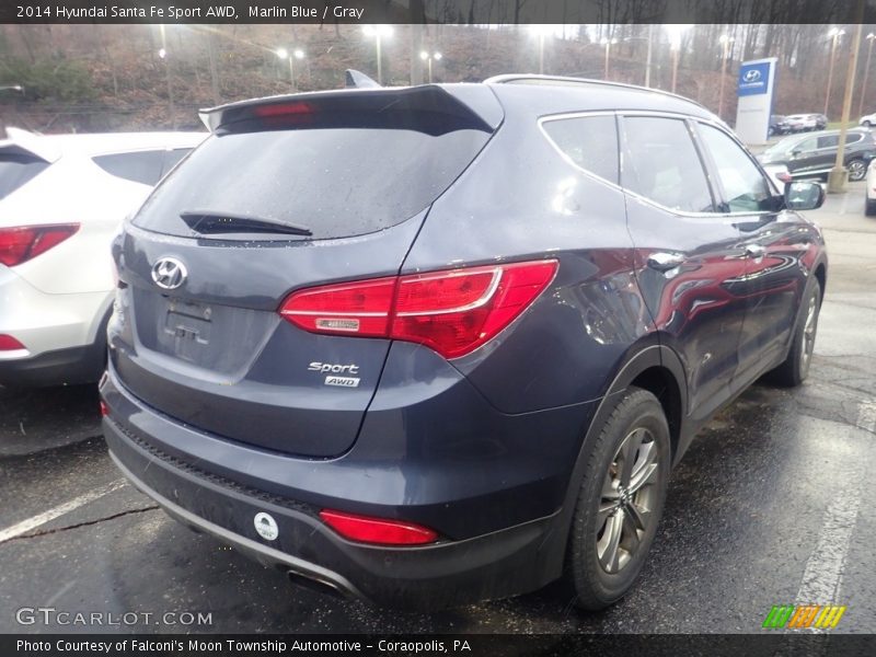 Marlin Blue / Gray 2014 Hyundai Santa Fe Sport AWD