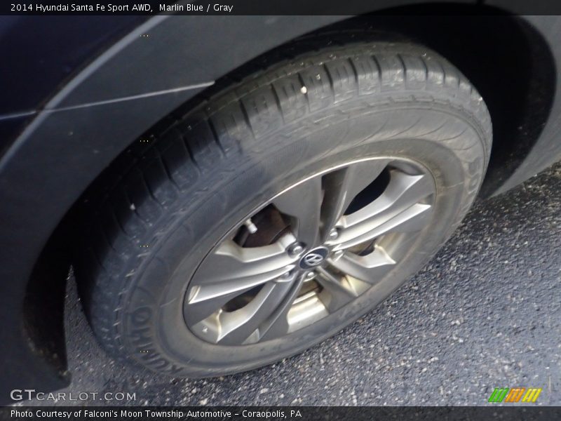 Marlin Blue / Gray 2014 Hyundai Santa Fe Sport AWD
