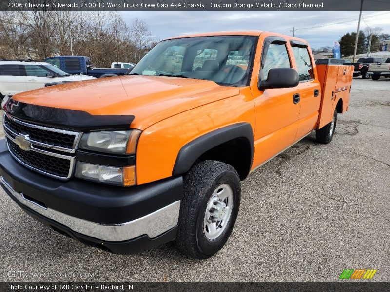 Custom Orange Metallic / Dark Charcoal 2006 Chevrolet Silverado 2500HD Work Truck Crew Cab 4x4 Chassis