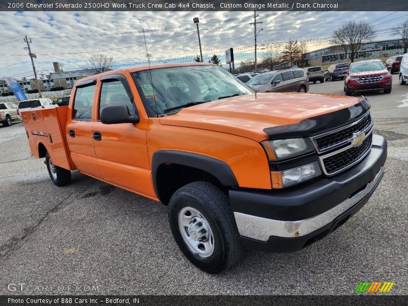  2006 Silverado 2500HD Work Truck Crew Cab 4x4 Chassis Custom Orange Metallic