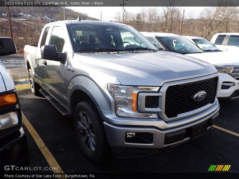 Iconic Silver / Black 2020 Ford F150 STX SuperCab 4x4