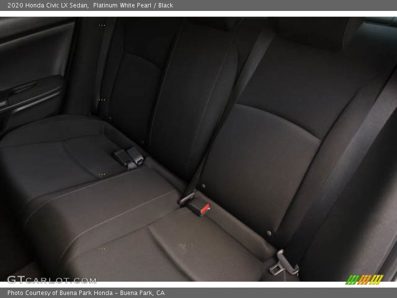 Platinum White Pearl / Black 2020 Honda Civic LX Sedan