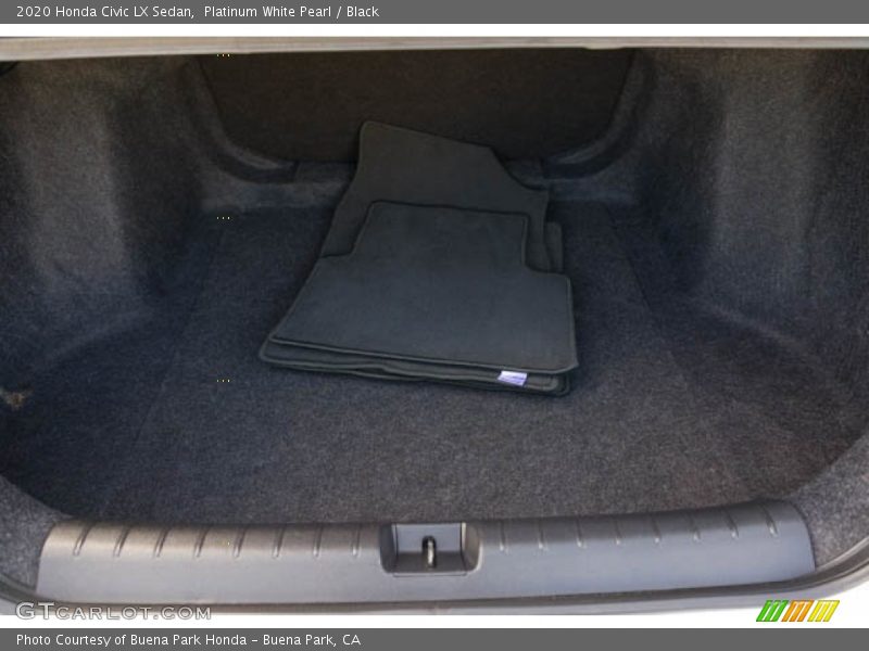 Platinum White Pearl / Black 2020 Honda Civic LX Sedan