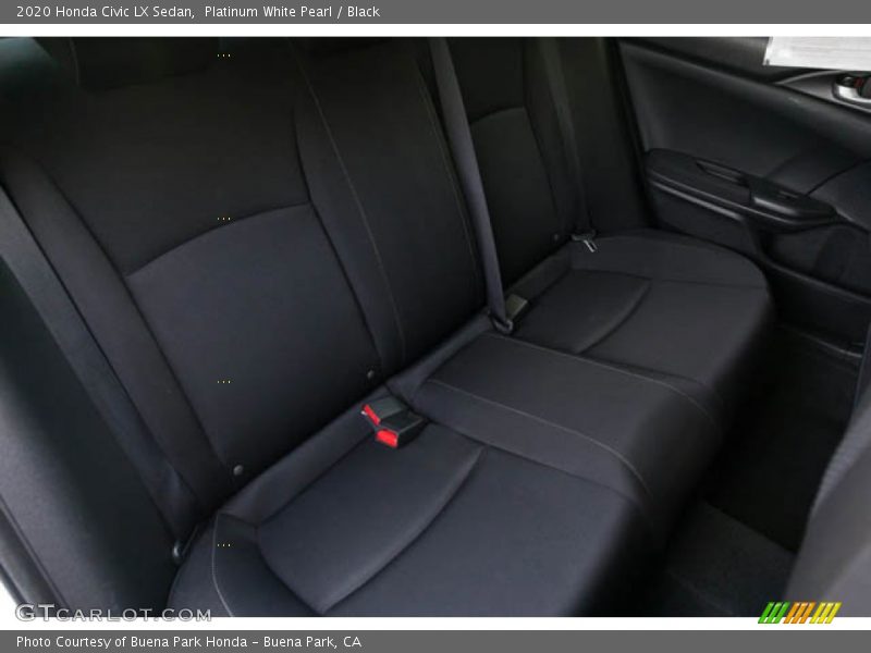 Platinum White Pearl / Black 2020 Honda Civic LX Sedan