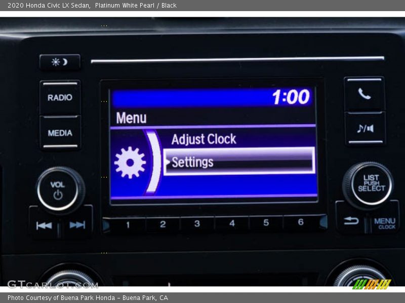 Platinum White Pearl / Black 2020 Honda Civic LX Sedan