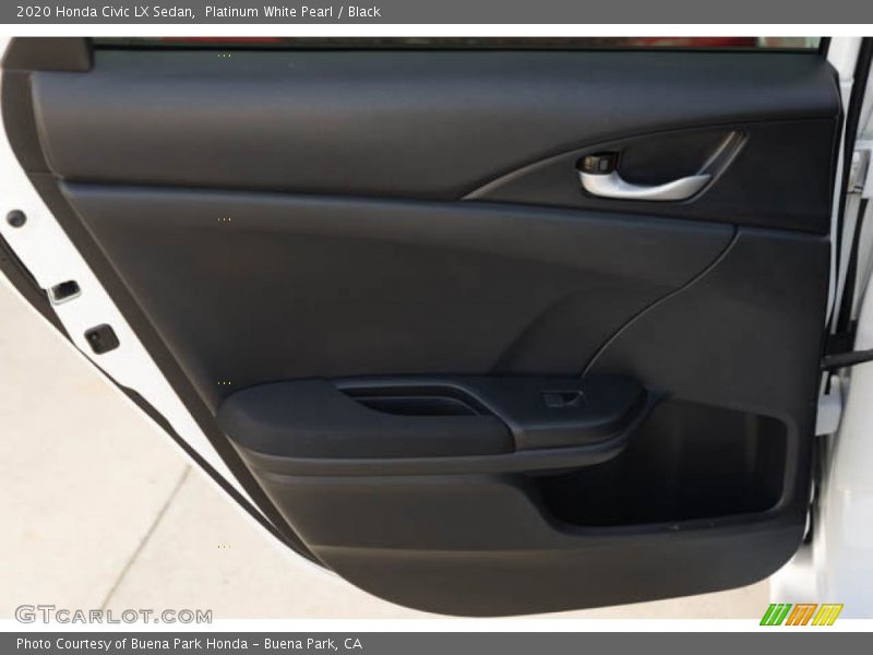 Platinum White Pearl / Black 2020 Honda Civic LX Sedan