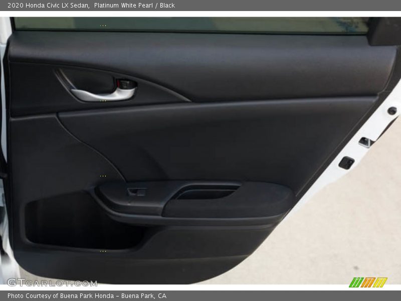 Platinum White Pearl / Black 2020 Honda Civic LX Sedan