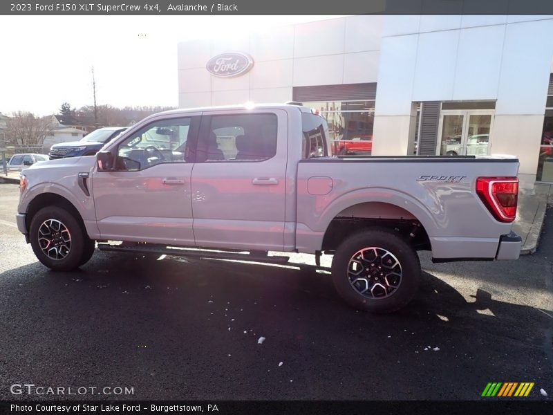 Avalanche / Black 2023 Ford F150 XLT SuperCrew 4x4