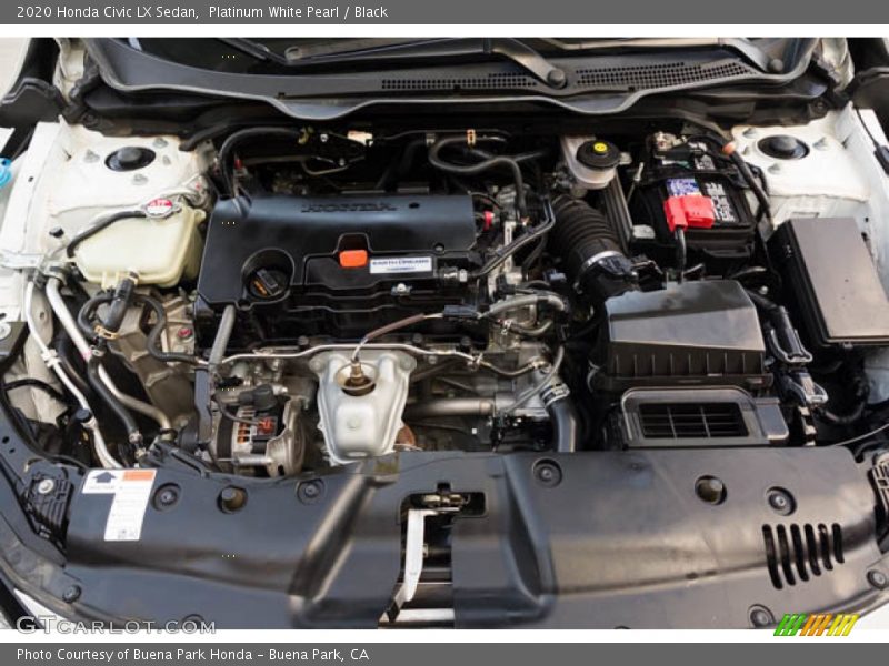 Platinum White Pearl / Black 2020 Honda Civic LX Sedan