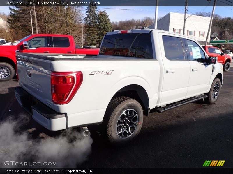 Avalanche / Black 2023 Ford F150 XLT SuperCrew 4x4