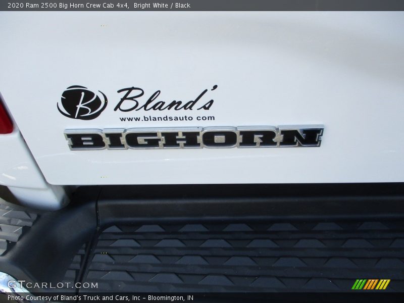Bright White / Black 2020 Ram 2500 Big Horn Crew Cab 4x4