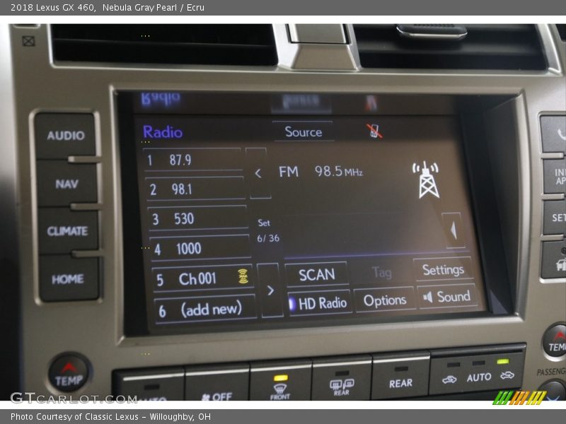 Nebula Gray Pearl / Ecru 2018 Lexus GX 460