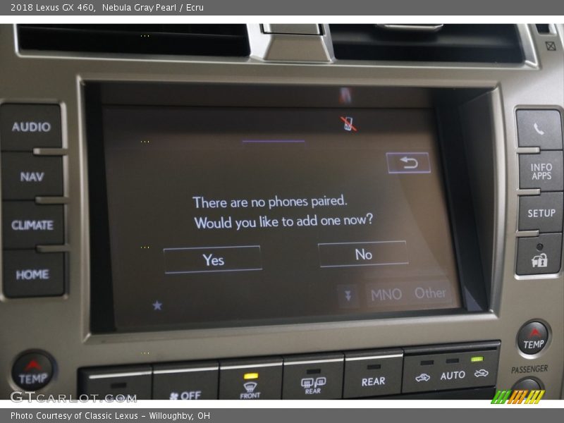 Nebula Gray Pearl / Ecru 2018 Lexus GX 460