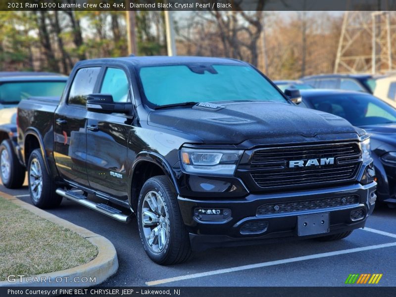 Diamond Black Crystal Pearl / Black 2021 Ram 1500 Laramie Crew Cab 4x4