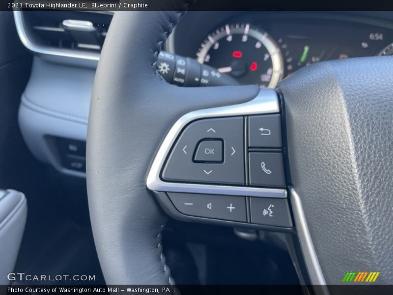  2023 Highlander LE Steering Wheel