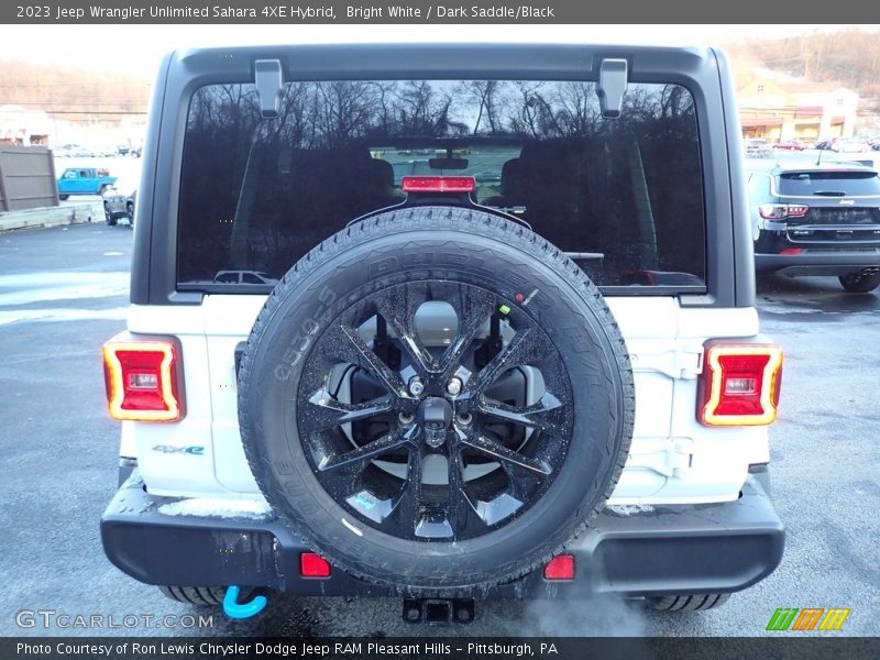 Bright White / Dark Saddle/Black 2023 Jeep Wrangler Unlimited Sahara 4XE Hybrid