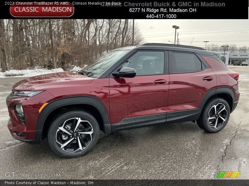 Crimson Metallic / Jet Black 2023 Chevrolet TrailBlazer RS AWD