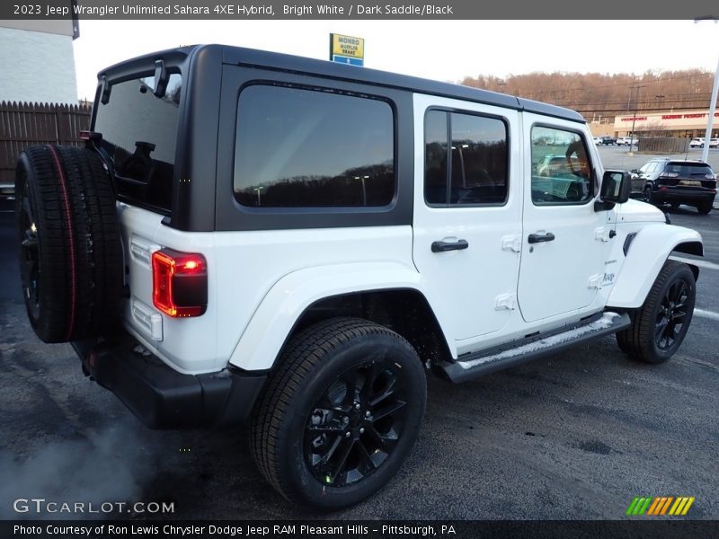 Bright White / Dark Saddle/Black 2023 Jeep Wrangler Unlimited Sahara 4XE Hybrid