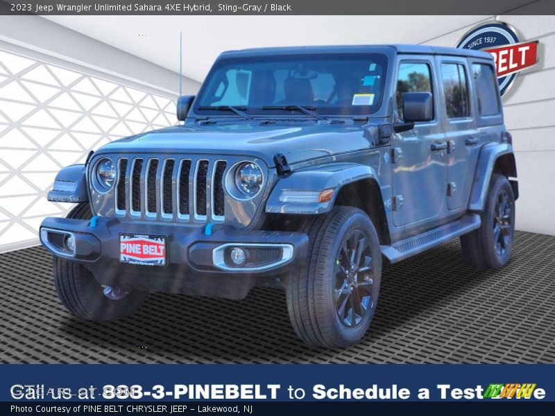 Sting-Gray / Black 2023 Jeep Wrangler Unlimited Sahara 4XE Hybrid