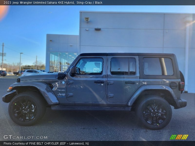 Sting-Gray / Black 2023 Jeep Wrangler Unlimited Sahara 4XE Hybrid