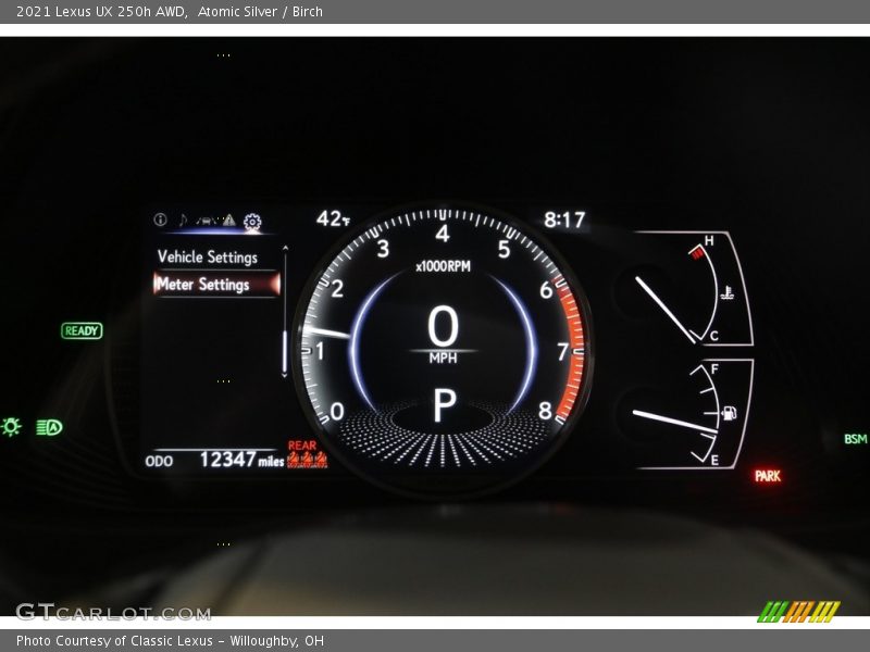  2021 UX 250h AWD 250h AWD Gauges