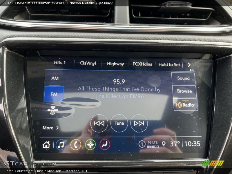 Crimson Metallic / Jet Black 2023 Chevrolet TrailBlazer RS AWD