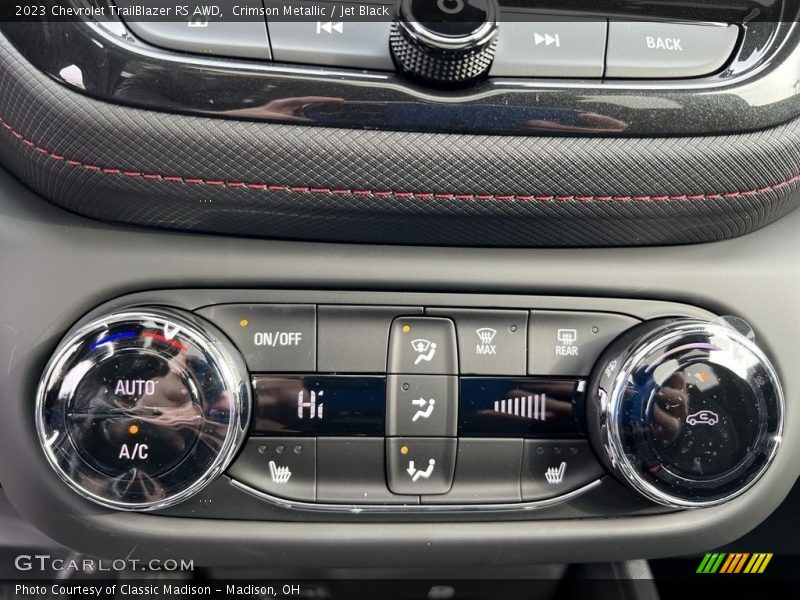 Controls of 2023 TrailBlazer RS AWD