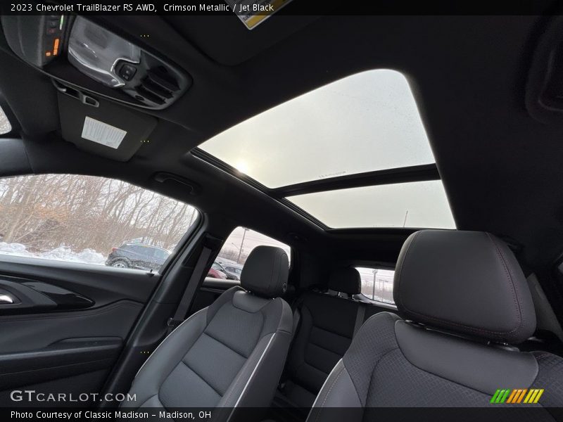 Sunroof of 2023 TrailBlazer RS AWD