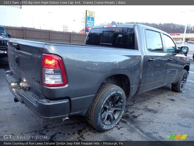 Granite Crystal Metallic / Black 2023 Ram 1500 Big Horn Night Edition Crew Cab 4x4