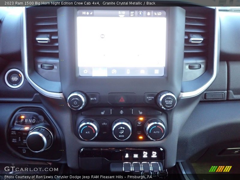 Granite Crystal Metallic / Black 2023 Ram 1500 Big Horn Night Edition Crew Cab 4x4