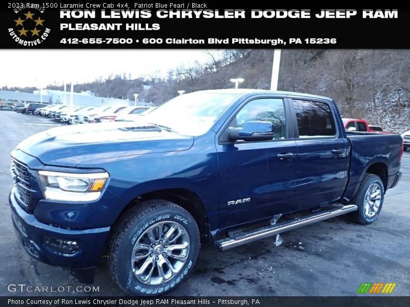 Patriot Blue Pearl / Black 2023 Ram 1500 Laramie Crew Cab 4x4