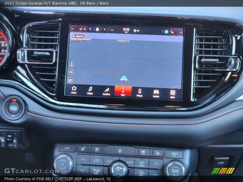 Navigation of 2023 Durango R/T Blacktop AWD