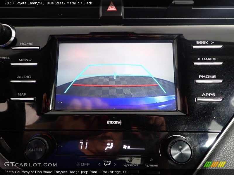 Blue Streak Metallic / Black 2020 Toyota Camry SE