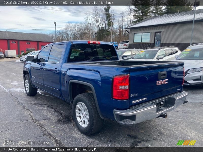 Stone Blue Metallic / Jet Black 2016 GMC Sierra 1500 SLE Crew Cab 4WD