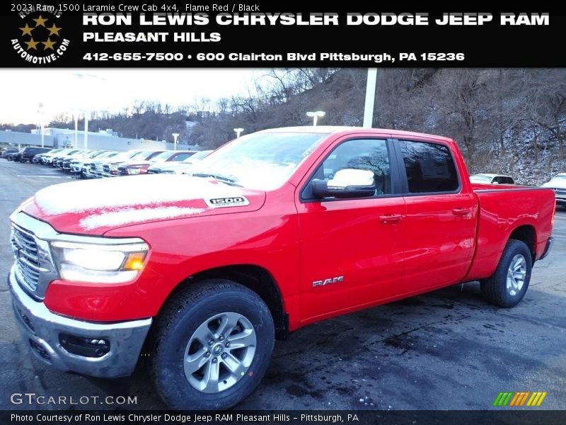 Flame Red / Black 2023 Ram 1500 Laramie Crew Cab 4x4