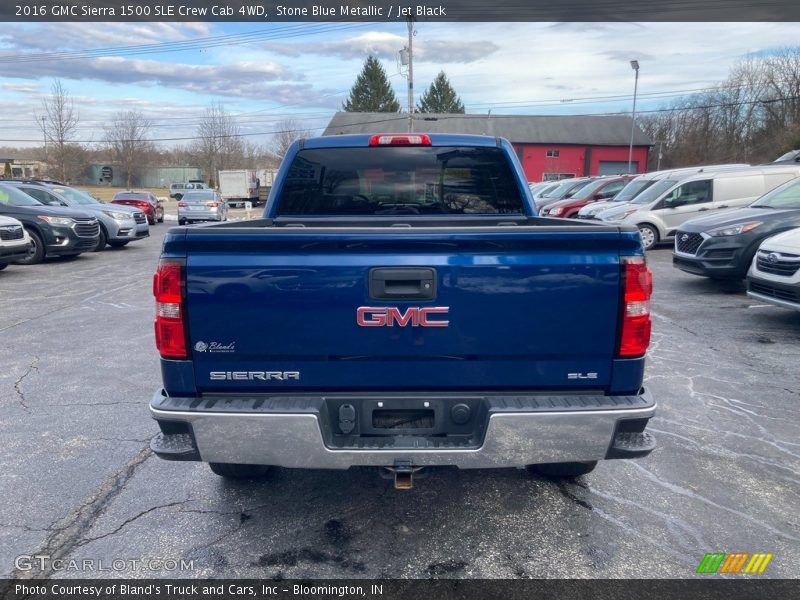 Stone Blue Metallic / Jet Black 2016 GMC Sierra 1500 SLE Crew Cab 4WD