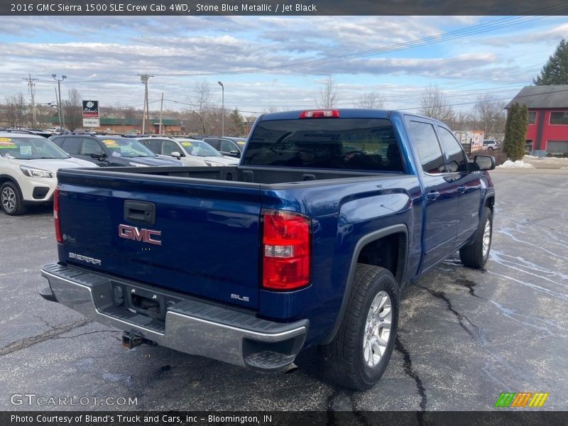 Stone Blue Metallic / Jet Black 2016 GMC Sierra 1500 SLE Crew Cab 4WD
