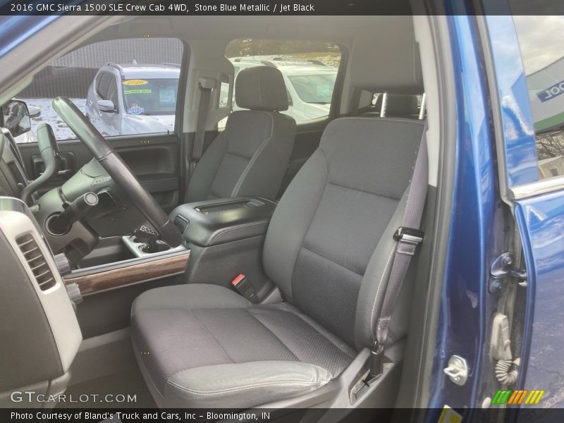 Stone Blue Metallic / Jet Black 2016 GMC Sierra 1500 SLE Crew Cab 4WD