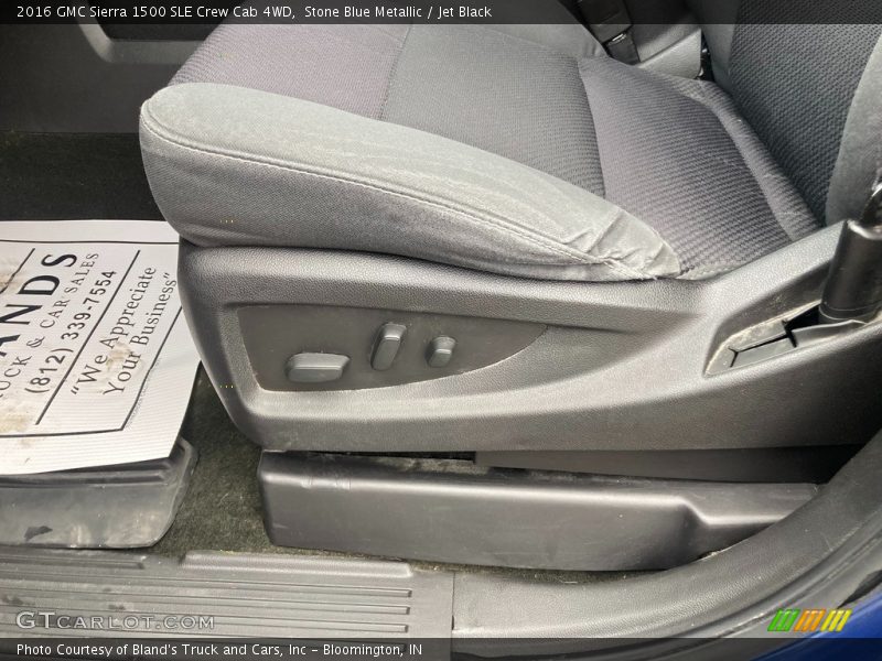Stone Blue Metallic / Jet Black 2016 GMC Sierra 1500 SLE Crew Cab 4WD