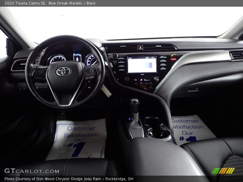Blue Streak Metallic / Black 2020 Toyota Camry SE
