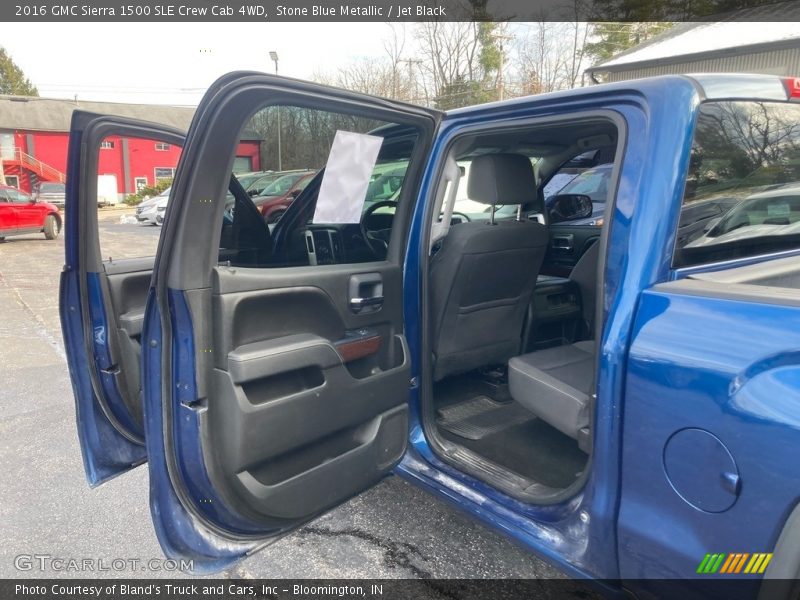 Stone Blue Metallic / Jet Black 2016 GMC Sierra 1500 SLE Crew Cab 4WD
