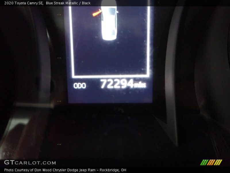 Blue Streak Metallic / Black 2020 Toyota Camry SE