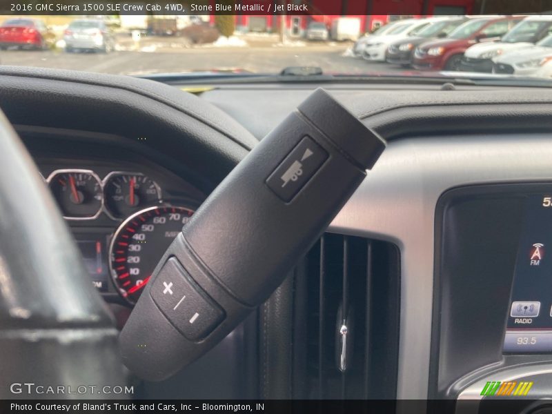 Stone Blue Metallic / Jet Black 2016 GMC Sierra 1500 SLE Crew Cab 4WD