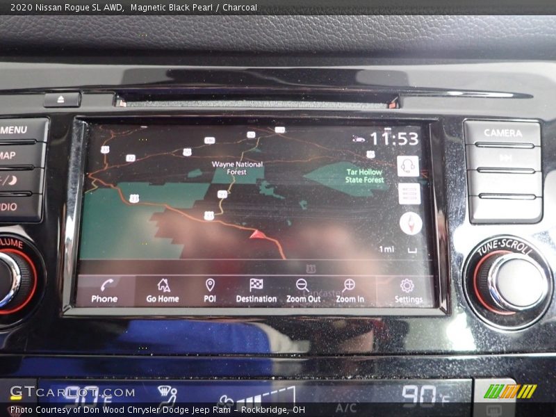 Magnetic Black Pearl / Charcoal 2020 Nissan Rogue SL AWD
