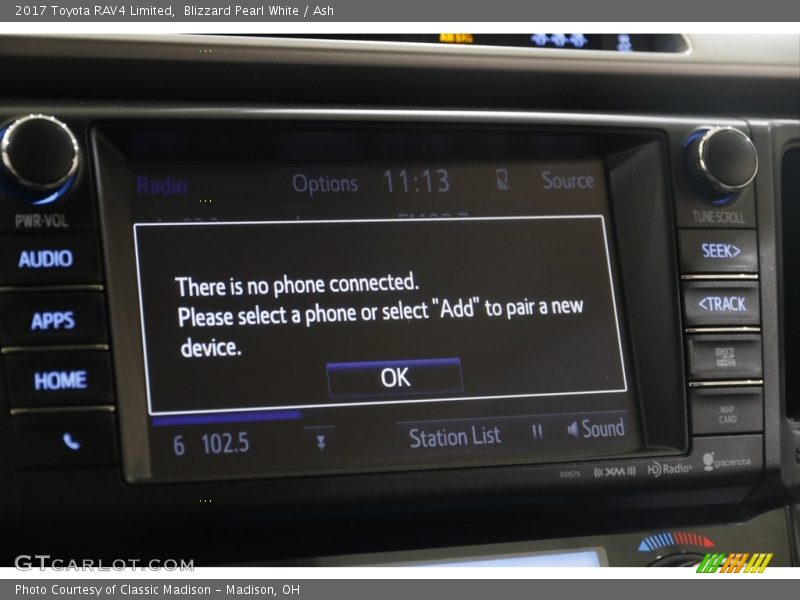 Blizzard Pearl White / Ash 2017 Toyota RAV4 Limited