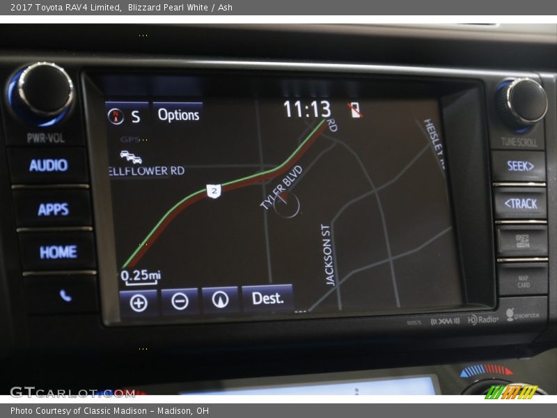Navigation of 2017 RAV4 Limited